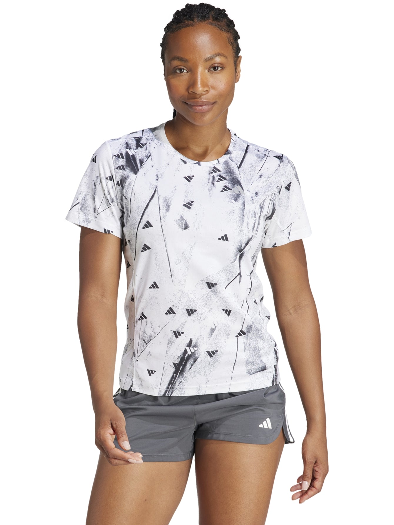 Tops Deportivos Adidas Playera Run It Bl Tee In0132 Para Mujer