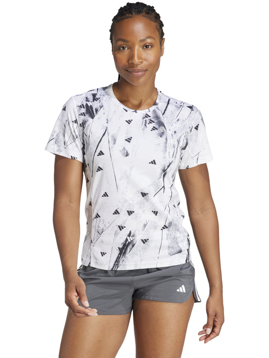 Tops Deportivos Adidas Playera Run It Bl Tee In0132 Para Mujer