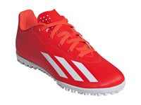 Tenis de Fútbol Adidas X Crazyfast Rojo y Blanco para Niño