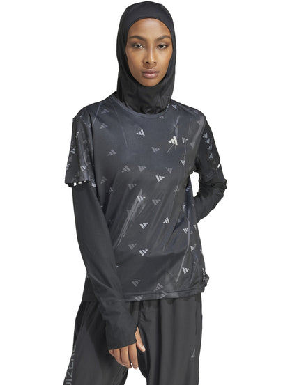Tops Deportivos Adidas Playera Run It Bl Tee Il7222 Para Mujer