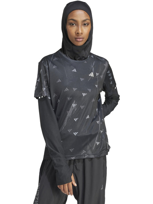 Tops Deportivos Adidas Playera Run It Bl Tee Il7222 Para Mujer