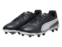Tenis de Fútbol PUMA King Match Negro y Blanco para Niño