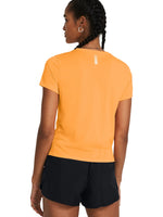 Playera Under Armour Launch Short Sleeve Naranja para Mujer