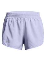 Shorts Under Armour Fly By 3 Celeste para Mujer