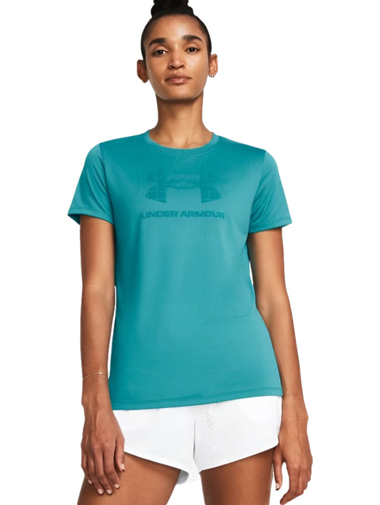 Tops Deportivos Camiseta Under Armour Playera Tech Bl Hd Ss 383091 Para Mujer