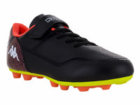 Tenis de Fútbol Kappa Negro y Verde Neón para Niño