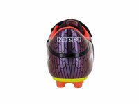 Tenis de Fútbol Kappa Negro y Verde Neón para Niño