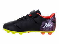 Tenis de Fútbol Kappa Negro y Verde Neón para Niño