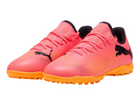 Tenis de Fútbol PUMA Future 7 Play Color Sunset Glow para Niño