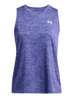 Under Armour Playera sin Mangas Tech Tank-Twist Celeste Mujer