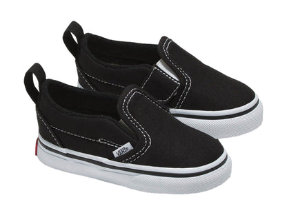 Tenis Vans Slip-On Negros y Blancos para Niño