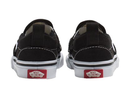 Tenis Vans Slip-On Negros y Blancos para Niño
