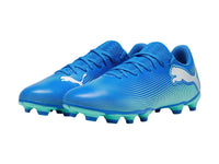Tenis de Fútbol PUMA Future 7 Play Azul y Menta para Hombre