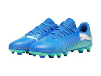 Tenis de Fútbol PUMA Future 7 Play Azul y Menta para Niño