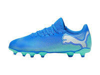 Tenis de Fútbol PUMA Future 7 Play Azul y Menta para Niño
