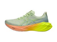 Tenis ASICS Novablast 4 Verde y Amarillo para Mujer