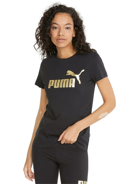 Tops Deportivos Puma Playera Ess+Metallic Logo Tee 848303 Para Mujer