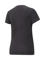 Playera PUMA Ess+ Metallic Logo Negro y Oro para Mujer