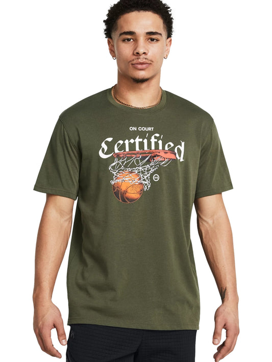 Tops Deportivos Under Armour Playera M Hw Hoops Certified Ss 387376 Para Hombre
