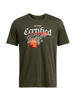 Playera Under Armour HW Hoops Certified Verde para Hombre