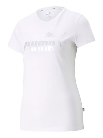 Tops Deportivos Puma Playera Ess+ Metallic Logo Tee 848303 Para Mujer