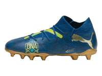 Tenis de Fútbol PUMA Future 7 Azul y Dorado para Niño