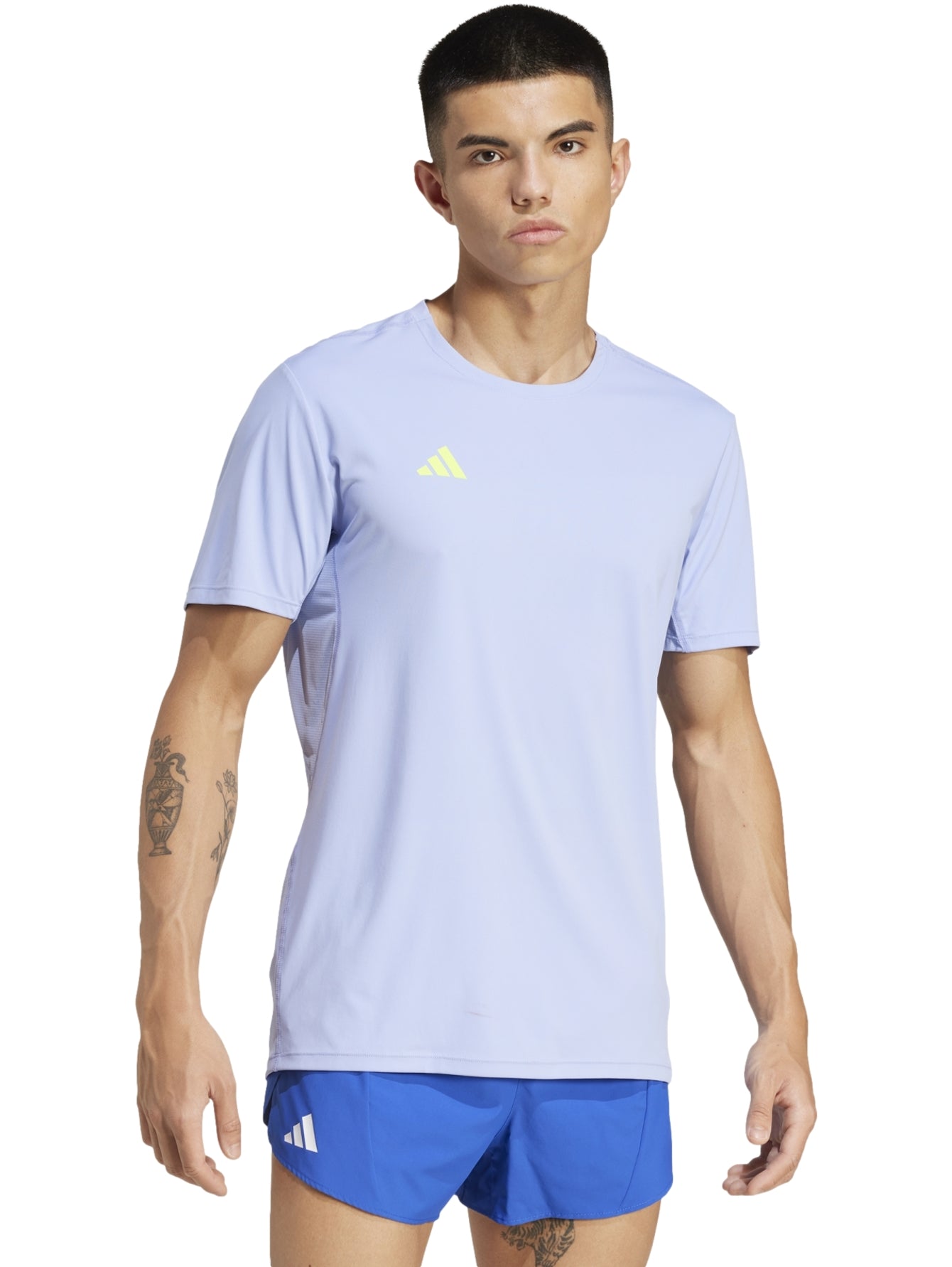 Tops Deportivos Adidas Playera Adizero Essentials Tee Azul Ix2842 Para Hombre