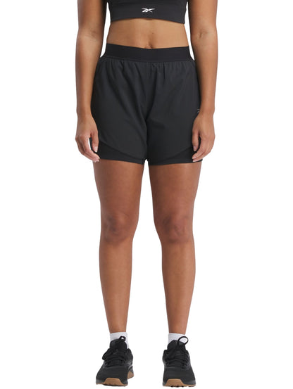Pantalones Cortos Reebok Running 2-In-1 Short 075412 Para Mujer