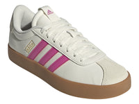 Tenis Adidas VL Court 3.0 Blanco y Rosa para Mujer
