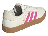 Tenis Adidas VL Court 3.0 Blanco y Rosa para Mujer