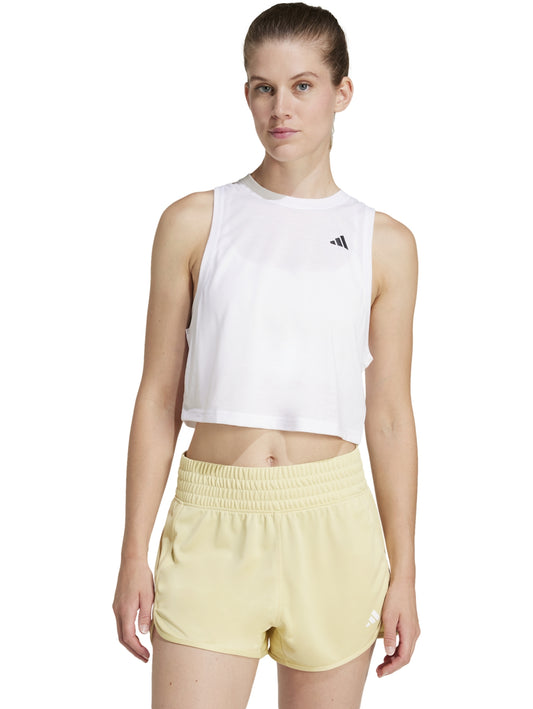 Tops Deportivos Camiseta Adidas Playera Train Essentials Boxy Workout Jf1026 Para Mujer