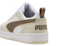 Tenis PUMA Rebound V6 Low Blanco y Taupe para Hombre