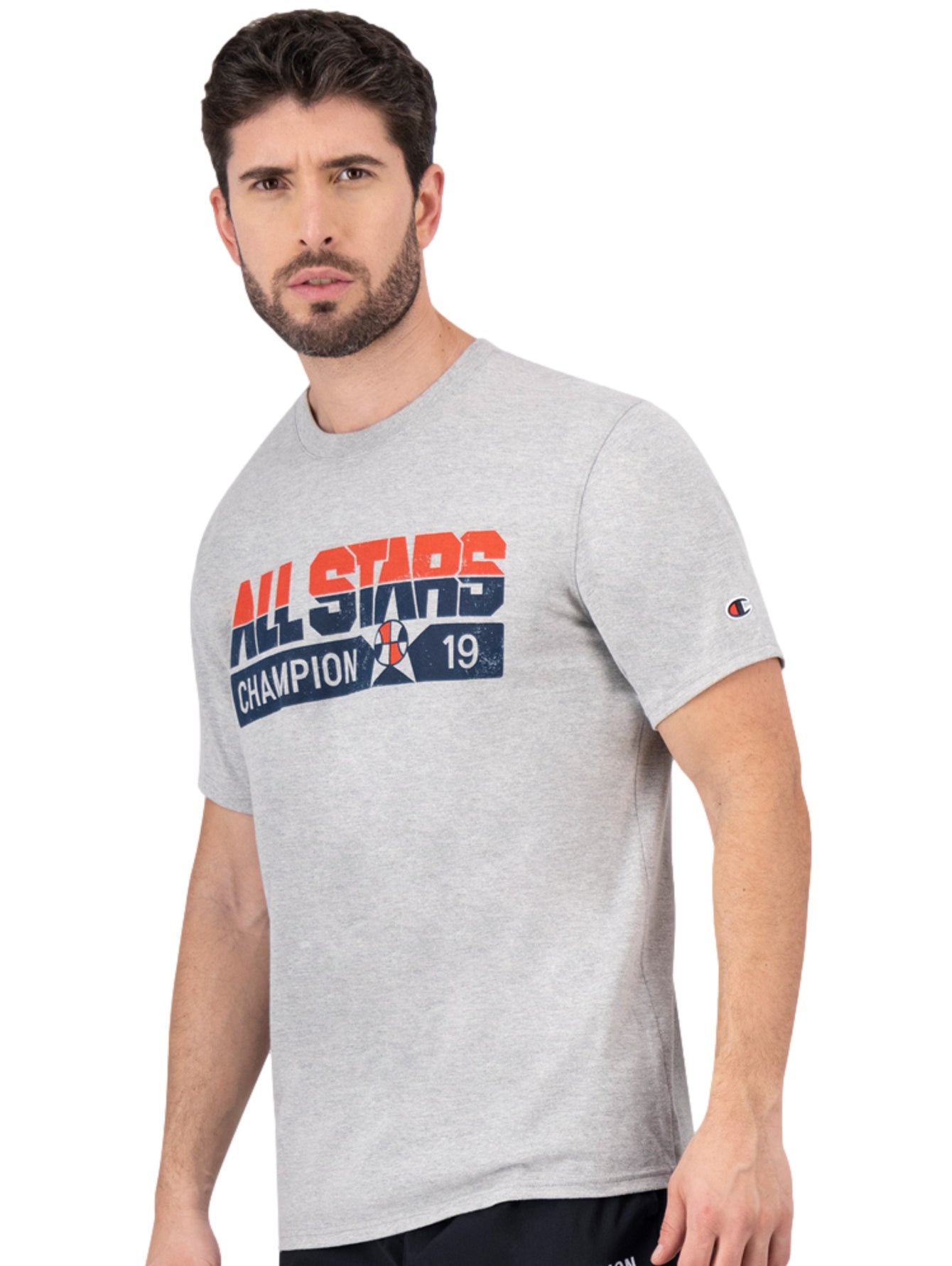 Tops Deportivos Champion Playera Classic Graphic Tee Gris 5860A0 Para Hombre