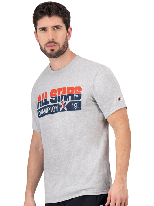 Tops Deportivos Champion Playera Classic Graphic Tee Gris 5860A0 Para Hombre