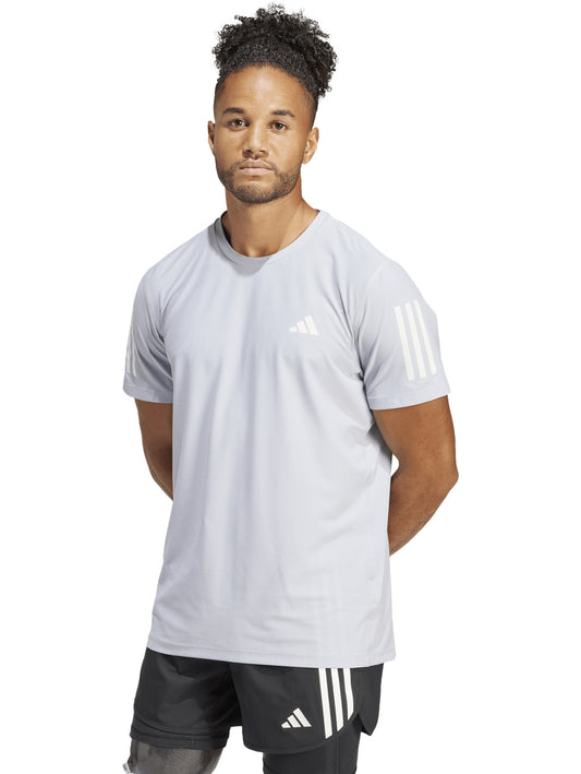 Tops Deportivos Adidas Playera Own The Run Plata In1501 Para Hombre