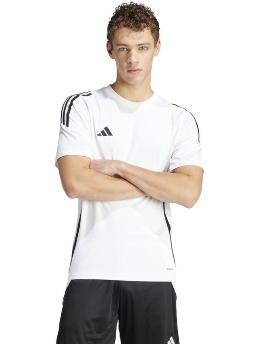 Camisetas De Manga Corta Adidas Playera Tiro 24 Jersey Blanco Is1019 Para Hombre
