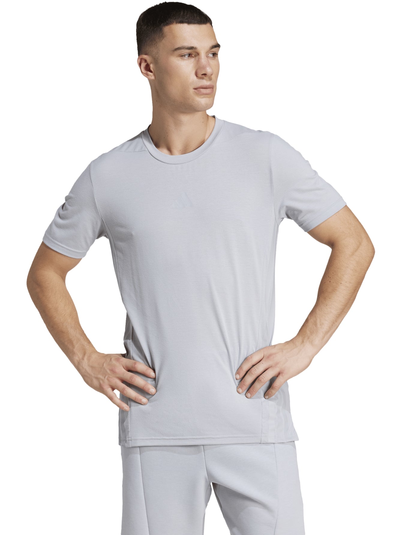 Tops Deportivos Adidas Playera Camiseta Designed 4 Training Plata Jp0918 Para Hombre