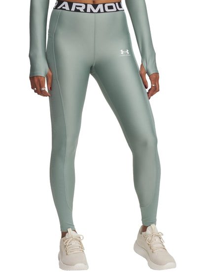 Leggings Under Armour Heatgear Rib Verde 388693 Para Mujer