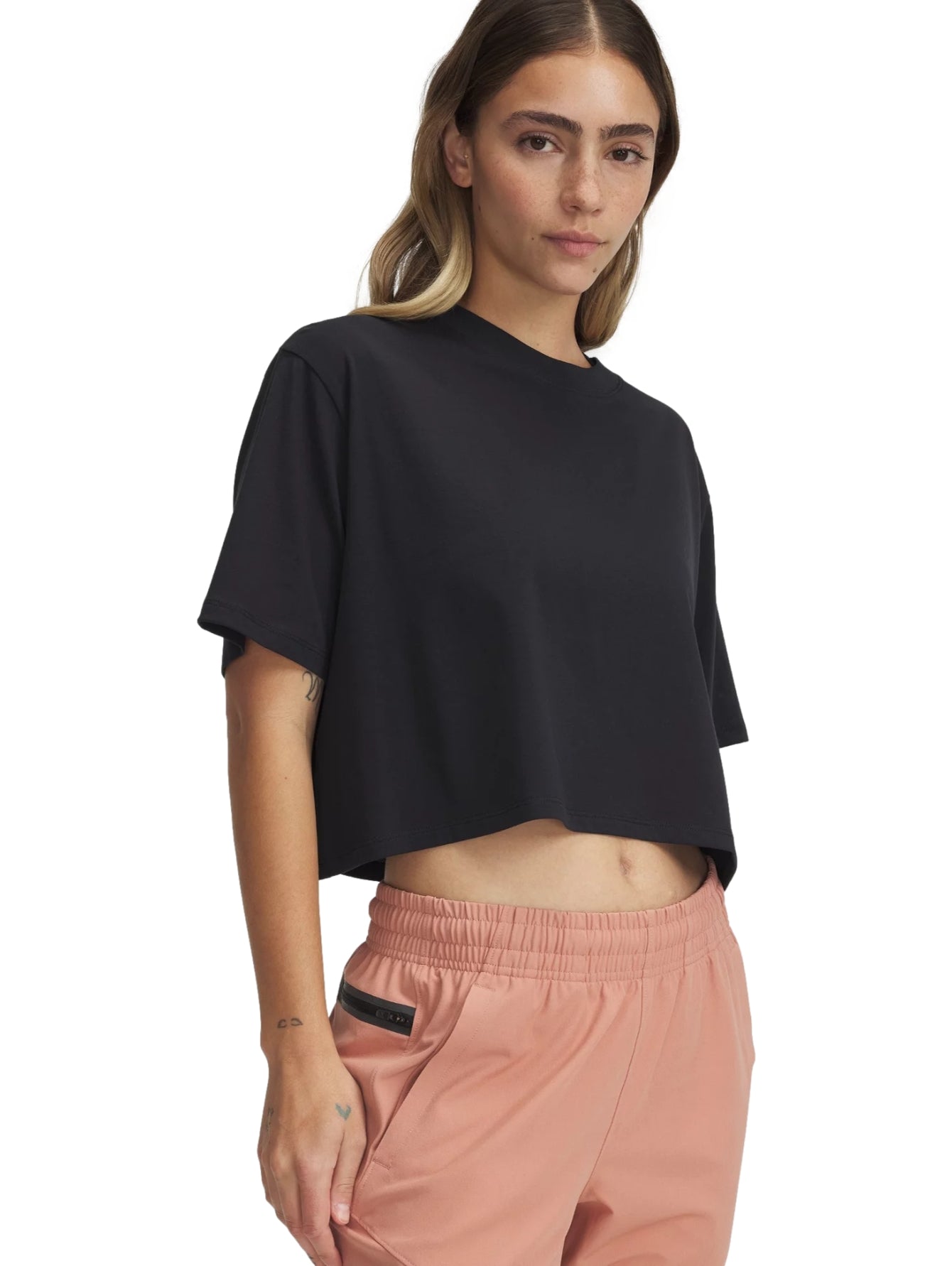 Tops Deportivos Under Armour Playera Rival Ss Negro 389721 Para Mujer