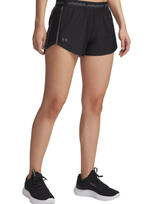 Pantalones Cortos Under Armour Short Tech Play Up Shorts Negro 389882 Para Mujer