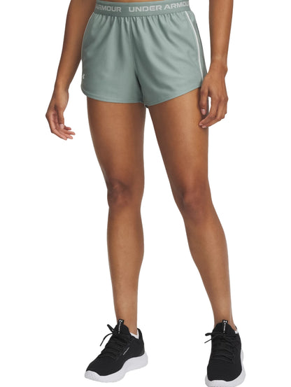Pantalones Cortos Under Armour Short Tech Play Up Shorts Verde 389882 Para Mujer