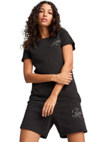 Tops Deportivos Puma Playera Ess Script Tee Negro 684982 Para Mujer
