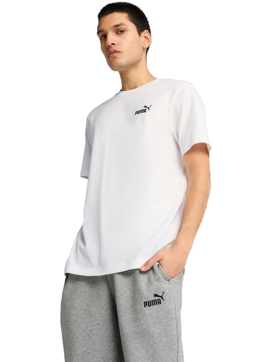 Tops Deportivos Puma Playera Ess Small Logo Tee Blanco 682534 Para Hombre