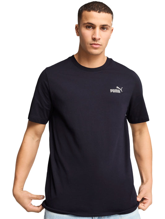 Tops Deportivos Puma Playera Ess Small Logo Tee Marino 682534 Para Hombre