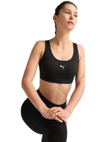 Tops Cortos Puma Top 4 Keeps Cloudspun Bra Negro 526686 Para Mujer