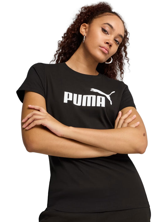 Tops Deportivos Puma Playera Ess N 1 Logo Tee Negro 682370 Para Mujer
