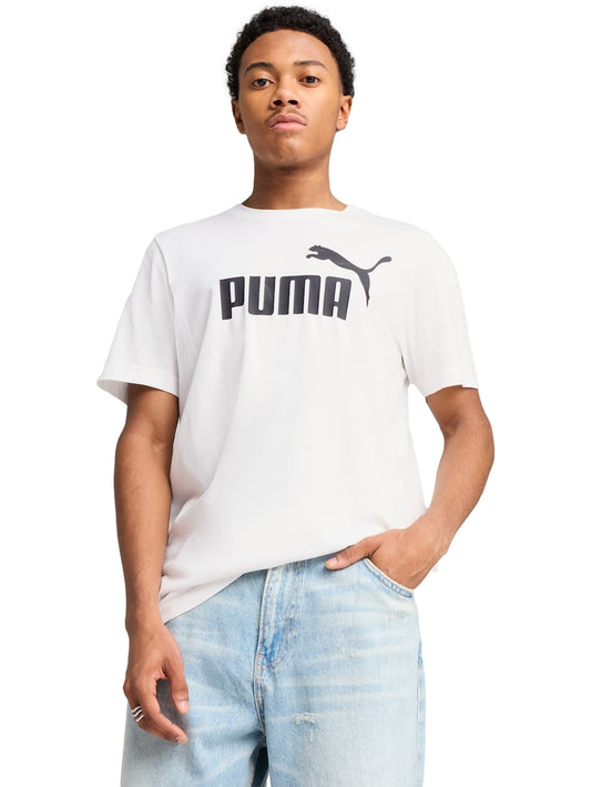 Tops Deportivos Puma Playera Ess N 1 Logo Tee Blanco 682532 Para Hombre