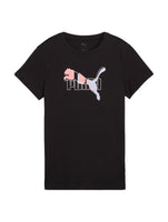 Playera PUMA Ess Logo Lab Negro para Mujer