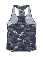 Playera Puma x Saysky Singlet Azul Marino para Mujer