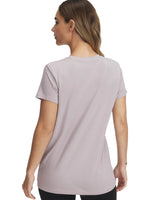 Playera Under Armour Rival Logo Gris para Mujer